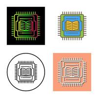 icono de vector de cpu