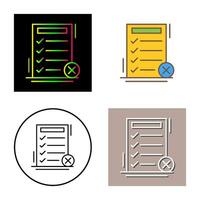 Fake List Vector Icon