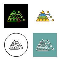 Pyramid Graph Vector Icon