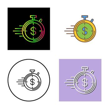 icono de vector de temporizador