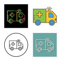 icono de vector de ambulancia