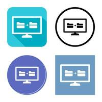 Unique File Sharing Vector Icon