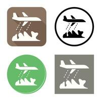 Unique Firefighter Plane Vector Icon