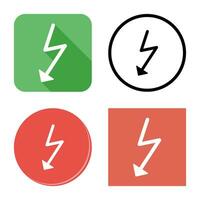 Unique Flash Vector Icon