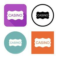 Casino Sign Vector Icon