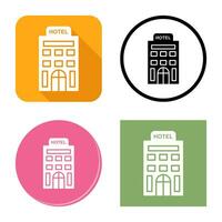 icono de vector de hotel