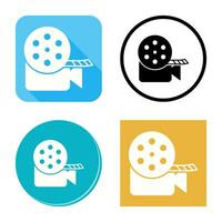 Unique Video Reel Vector Icon