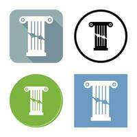 Broken Pillar Vector Icon