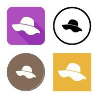 icono de vector de sombrero