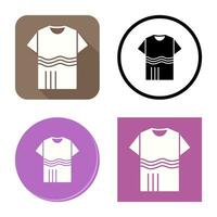 T Shirt with lines Vector Icon