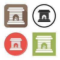 Fireplace Vector Icon