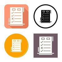 Today to Done CheckList Vector Icon