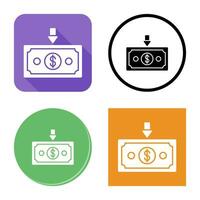 Money Down Vector Icon