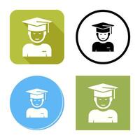 Graduate Student Vector Icon