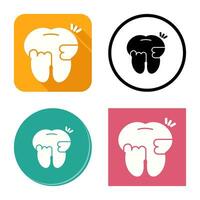 Toothache And Plaque Vector Icon