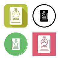 Office Card Vector Icon