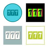 Triple Sevens Vector Icon