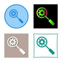 Unique Search Engine Optimizati Vector Icon