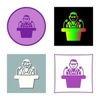 Unique Lecture Vector Icon