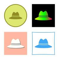 icono de vector de sombrero