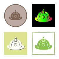 Unique Firefighter Hat Vector Icon