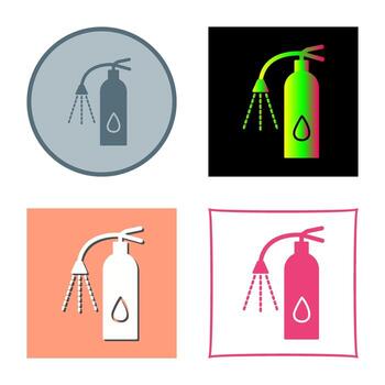 único usando el icono de vector de extintor