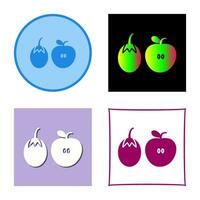 Fruits and VVegetables Vector Icon