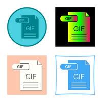 icono de vector de gif