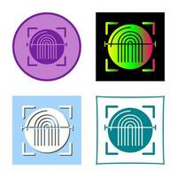 Fingerprint Scanner Vector Icon