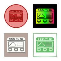 Cloud Computing Vector Icon