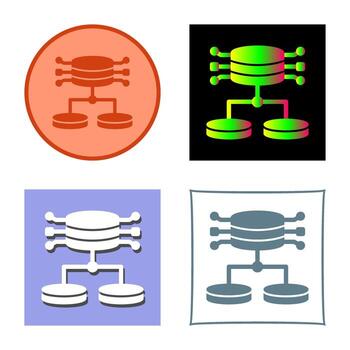 icono de vector de datos estructurados