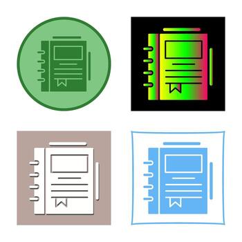 Spring Notebook Vector Icon