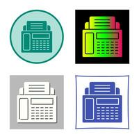 Fax Machine Vector Icon