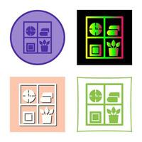 Bookshelf Vector Icon