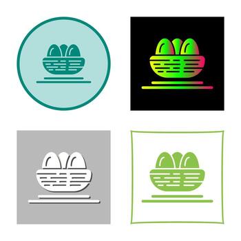 icono de vector de huevos
