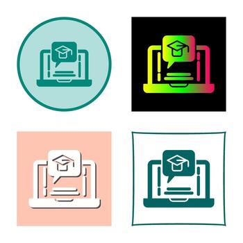 E Learning Vector Icon
