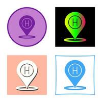 Hotel Location Vector Icon