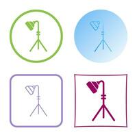 Unique Light Stand Vector Icon
