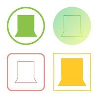 Unique Back Stand Vector Icon