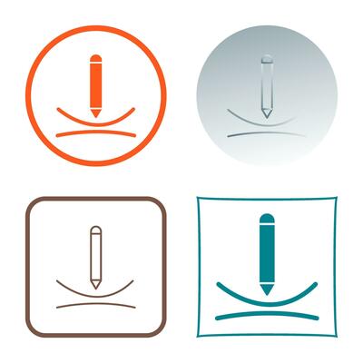 Draw Curve Vector Icon
