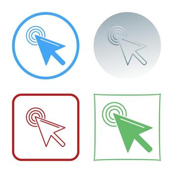 Unique Click Vector Icon