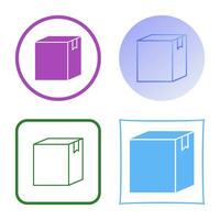 icono de vector de caja