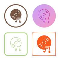 Unique Music CD Vector Icon