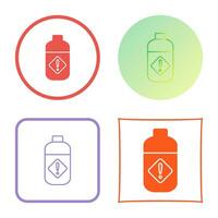 Pesticide Bottle Vector Icon