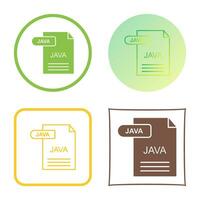 icono de vector de java