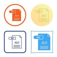 AVI Vector Icon