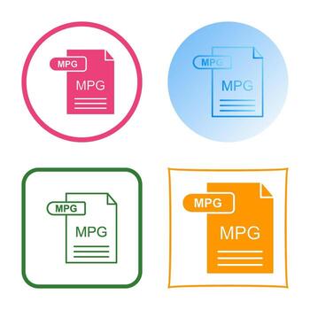 MPG Vector Icon