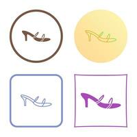 icono de vector de sandalias con estilo