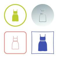 Cocktail Dress Vector Icon