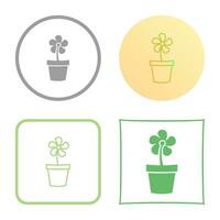 Flower Pot Vector Icon